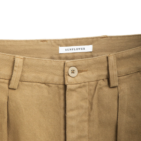 Sunflower Pleated Shorts Khaki 4134 Degli Uberti